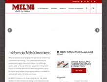 Tablet Screenshot of melniconnectors.com
